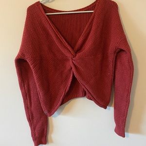 Hollister twist sweater
